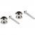 Boston BSLB-10-CH button voor straplocks met schroef (set van 2) chroom