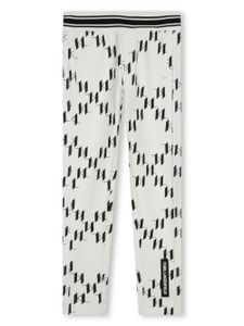 Karl Lagerfeld Kids pantalon de jogging à motif monogrammé - Blanc