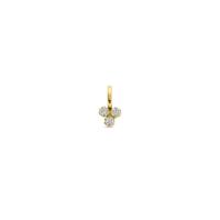 14K Geelgouden Hanger met Zirkonia - Stralend en Verfijnd