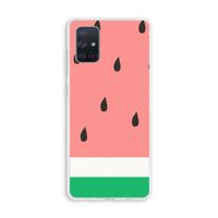 Watermeloen: Galaxy A71 Transparant Hoesje