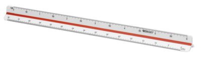 Westcott AC-E10164 Schaalstok 30cm 1:2,5/5/10/20/50/100