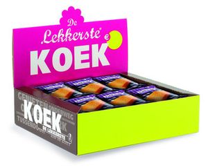 De Lekkerste De Lekkerste - Cakeplak 60 Gram 15 Stuks