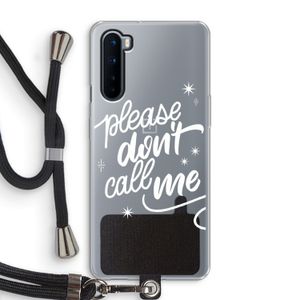 Don't call: OnePlus Nord Transparant Hoesje met koord