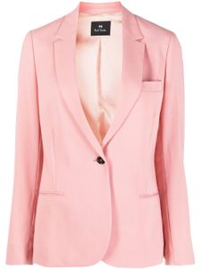 PS Paul Smith blazer en laine à simple boutonnage - Rose