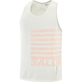 Salomon Sense aero singlet gfx heren - WIT - Heren