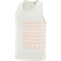 Salomon Sense aero singlet gfx heren - WIT - Heren