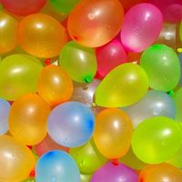 200x Gekleurde waterballonnen speelgoed - thumbnail