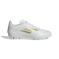 adidas F50 League Gras Voetbalschoenen (FG) Kids Wit Goud - thumbnail