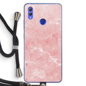Roze marmer: Honor Note 10 Transparant Hoesje met koord