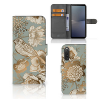 Hoesje voor Sony Xperia 10 V Vintage Bird Flowers - thumbnail