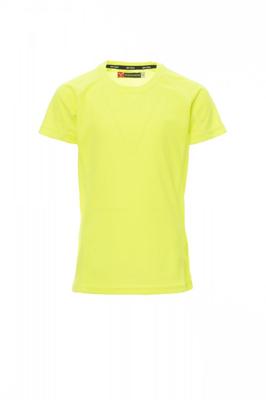 Kindershirt Runner fluor geel