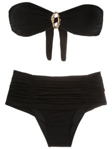 Brigitte ensemble bikini à taille haute - Noir