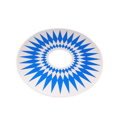 AMI Model J/K Jukebox Metalen Inlegschijf Voor Draaitafel (Blauw-Zilver)