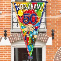 Grote Abraham 50 jaar vlag - Feestbanieren - thumbnail