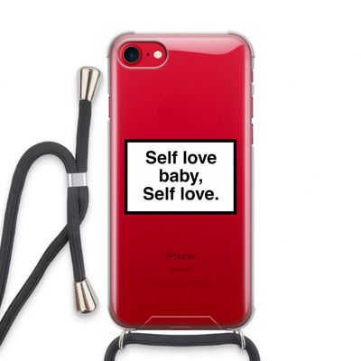 Self love: iPhone SE 2020 Transparant Hoesje met koord