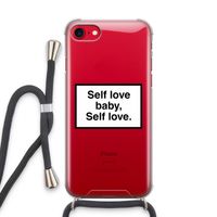 Self love: iPhone SE 2020 Transparant Hoesje met koord