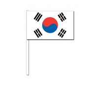 Zwaaivlaggetjes Zuid Korea 12 x 24 cm   -