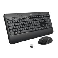 Logitech Advanced MK540 toetsenbord Inclusief muis Universeel USB QWERTY US International Zwart, Wit - thumbnail