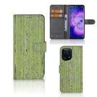 OPPO Find X5 | Book Style Case | Green Wood