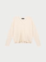 Losvallende cashmere V-hals trui