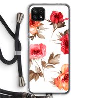 Roosjes: Samsung Galaxy A22 5G Transparant Hoesje met koord