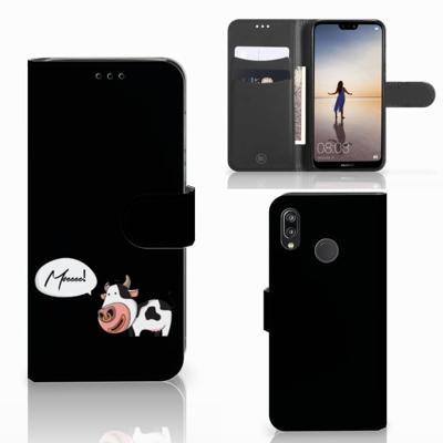 Huawei P20 Lite Leuk Hoesje Cow Huawei P20 Lite Leuk Hoesje Cow