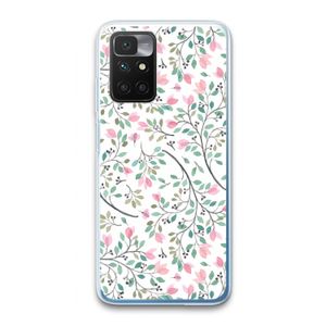 Sierlijke bloemen: Xiaomi Redmi 10 Transparant Hoesje