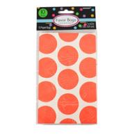 Amscan Geschenkverpakking orange/wit 18 cm x 11 cm | 48 stuks