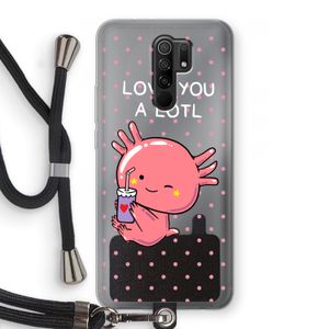 Love You A Lotl: Xiaomi Redmi 9 Transparant Hoesje met koord