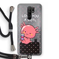 Love You A Lotl: Xiaomi Redmi 9 Transparant Hoesje met koord