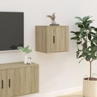 Tv-wandmeubel 40x34,5x40 cm sonoma eikenkleurig