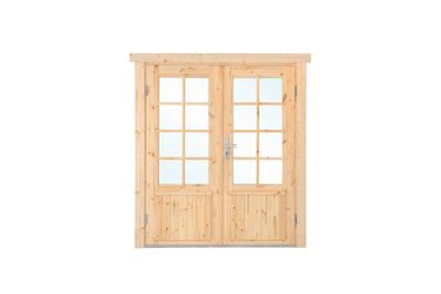 Dubbele deur DL7 159x188 cm 58 mm- - Hout- Tuindeco