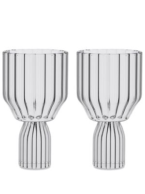 Fferrone Design lot de deux verres de vin Margot - Tons neutres