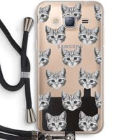 Kitten: Samsung Galaxy J3 (2016) Transparant Hoesje met koord