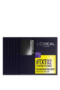 L’Oréal Paris Studio Line #TXT 02 Deconstructing Putty - 6 x 75 ml - Putty - Voordeelverpakking