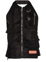 Heron Preston gilet zippé à patch logo - Noir - thumbnail