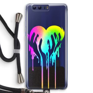 Hold My Heart: Honor 9 Transparant Hoesje met koord