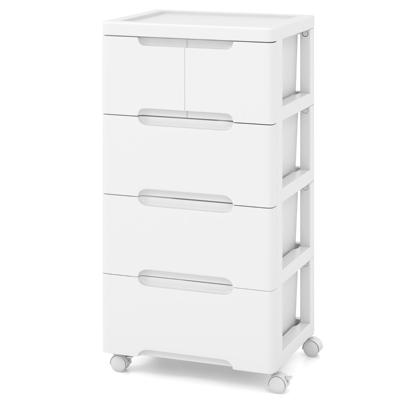 Verticale nis Kast met Lades Opbergkast Commode met 5 Lades
