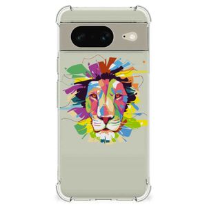 Google Pixel 8 Stevig Bumper Hoesje Lion Color