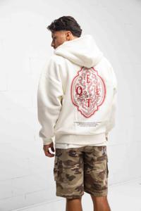 Equalité Painting Oversized Full Zip Hoodie Heren Wit - Maat XS - Kleur: Wit | Soccerfanshop