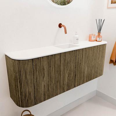 Toiletmeubel Mondiaz Joya | 113.2 cm | Meubelkleur Dusk | Faye wastafel Talc Midden | Zonder kraangat(en) Toiletmeubel Mondiaz Joya | 113.2 cm | Meubelkleur Dusk | Faye wastafel Talc Midden | Zonder kraangat(en)