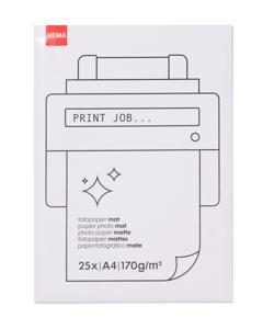 HEMA Papier Mat 170 Grams 25 Vel