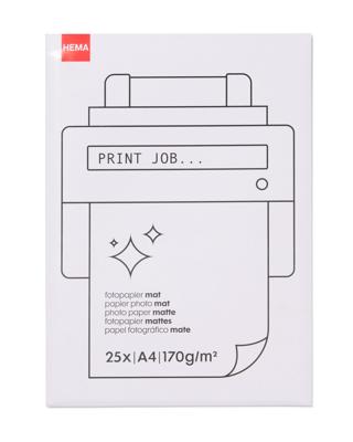 HEMA Papier Mat 170 Grams 25 Vel