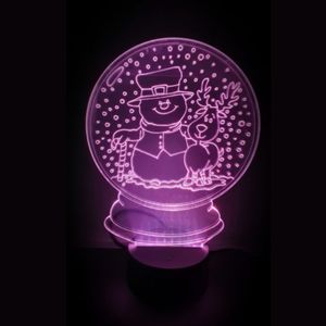 3D LED LAMP - SNEEUWPOP IN BOL