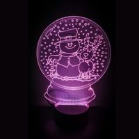 3D LED LAMP - SNEEUWPOP IN BOL