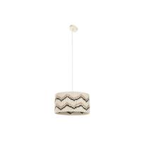 Plafondlamp Home ESPRIT Tweekleurig Raffia 50 W 39 x 39 x 21 cm