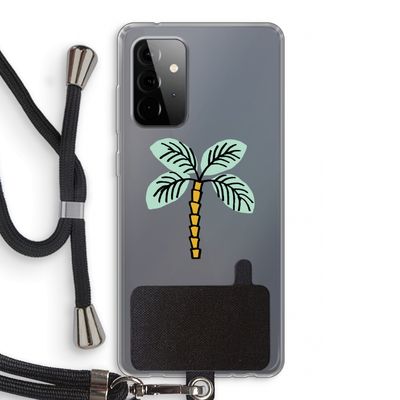 Palmboom: Samsung Galaxy A72 5G Transparant Hoesje met koord