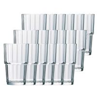 18x Longdrink glazen transparant 270 ml Norvege