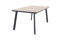 GI Vigo Dining tuintafel 160x90 cm. - Light Teak look