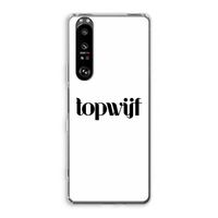 Topwijf Wit: Sony Xperia 1 III Transparant Hoesje